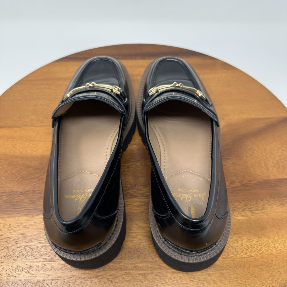 Sam Edelman Laurs Platform‎ Lug Sole Loafers Size 8.5 Black Preppy Punk - Picture 5 of 16